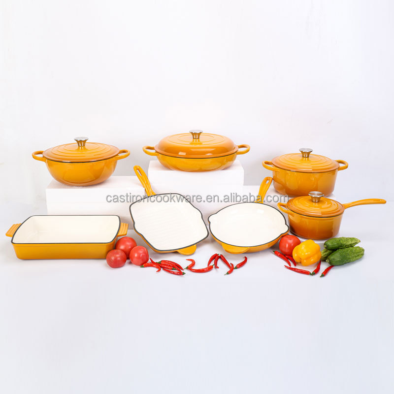 Enameled Cast Iron Dutch Oven Cast Iron Cooking Pot
