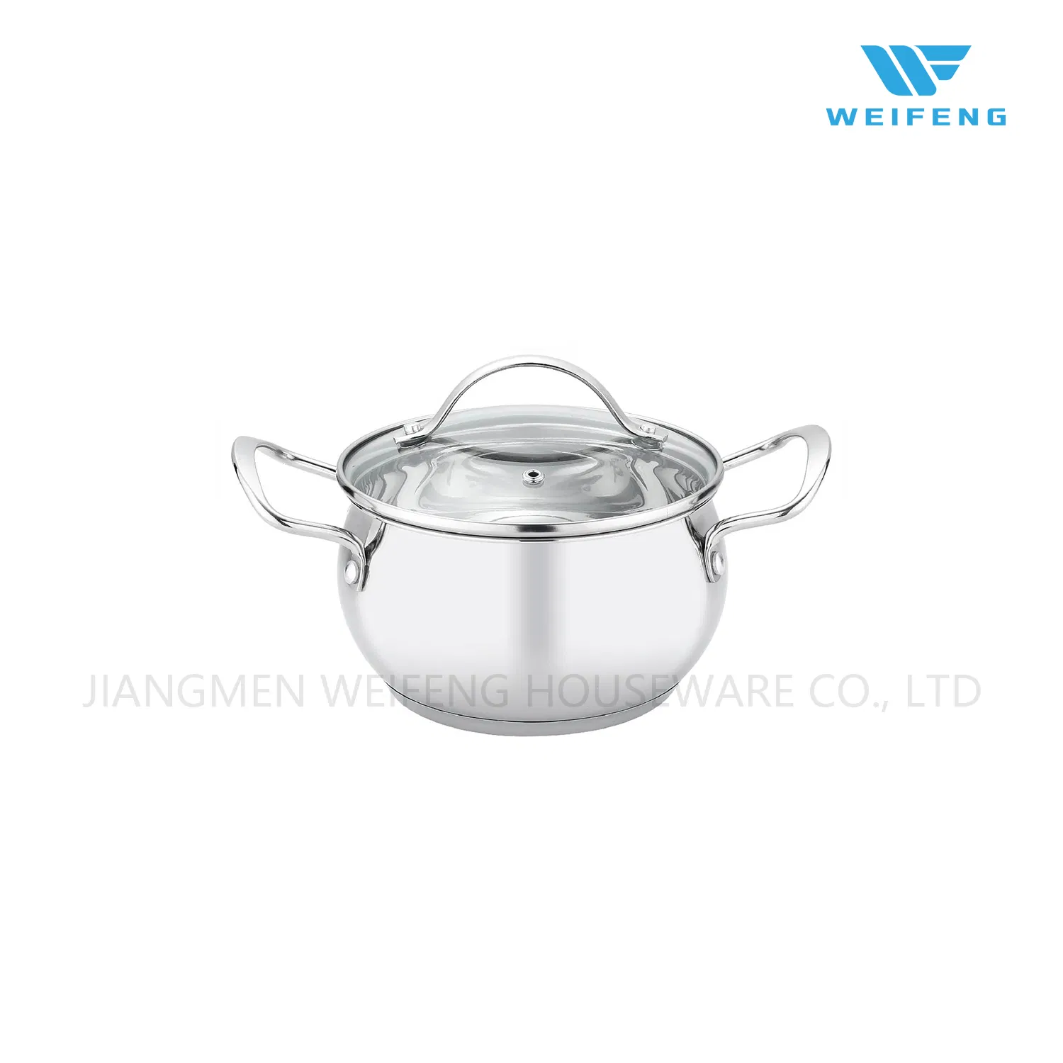 Apple Shape Stainless Steel Cookware Set with Clean Glass Lid, Houseware