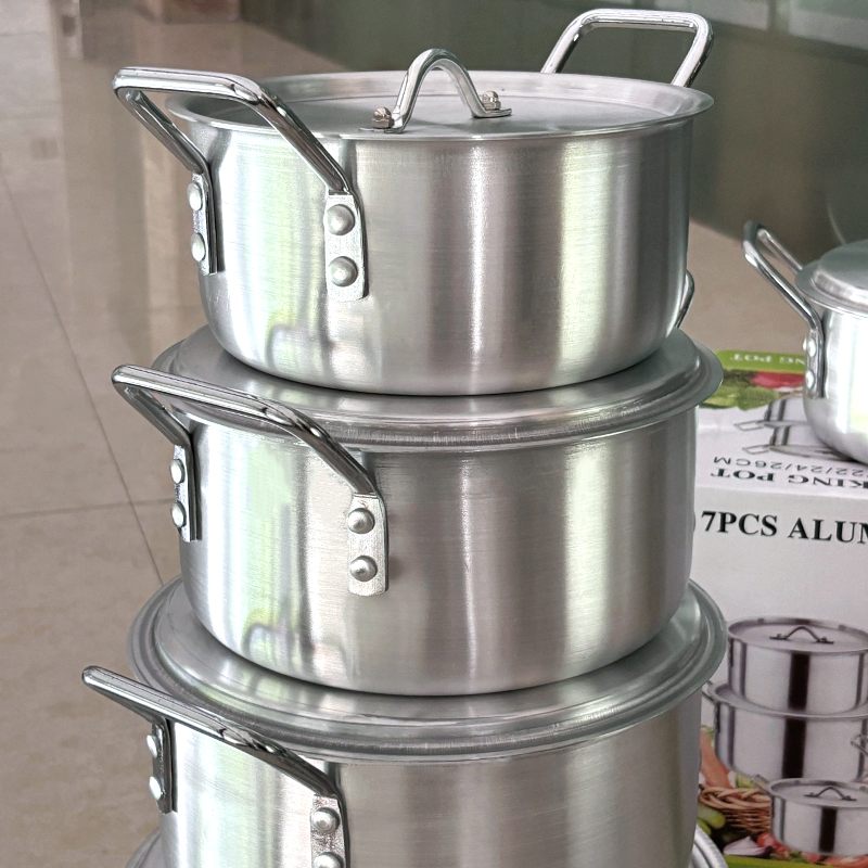 14Piece Classic Non-Stick Aluminum Cookware Set Sanding Kitchen Soup Pot Ustensiles De Cuisine Stock Pot for Cooking