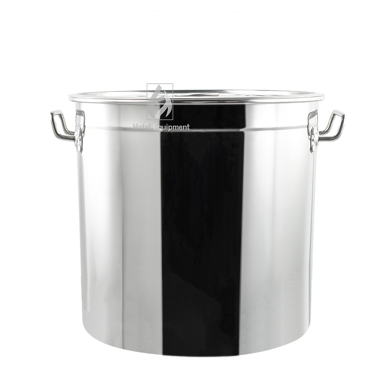 21L-170L Heavy Duty Stainless Steel Stock Pot Cooking Pot Single Wall Soup Pot