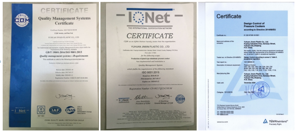 Certificates