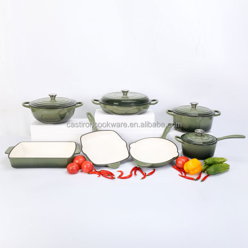 Enameled Cast Iron Dutch Oven Cast Iron Cooking Pot