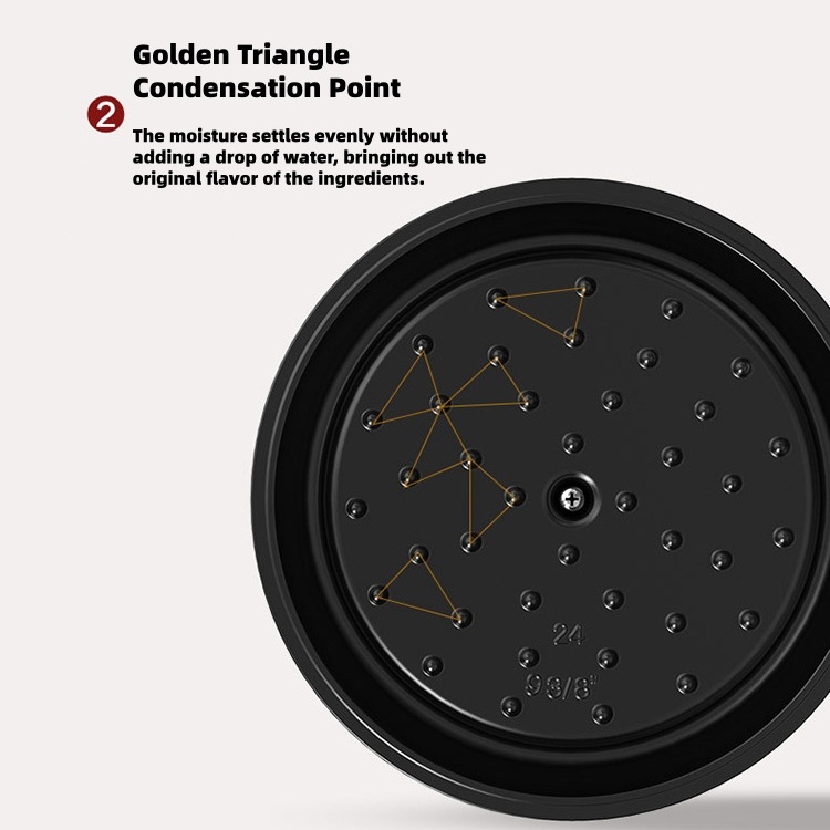 Certified Quality OEM 24cm Eco-friendly Non-toxic Imported Enamel Coating Cast Iron Dutch Oven