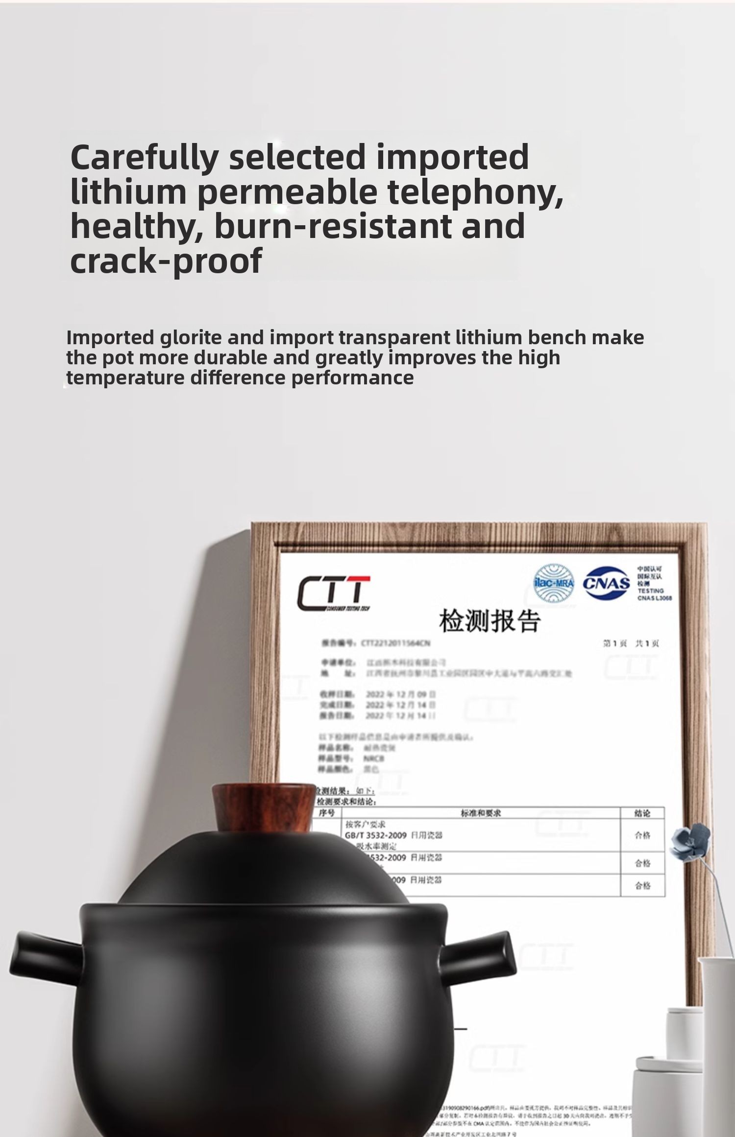 Ceramic Clay Pot Stew Soup Porridge High Temperature Resistant Gas Stove Compatible Dry Burning Non-Cracking Casserole
