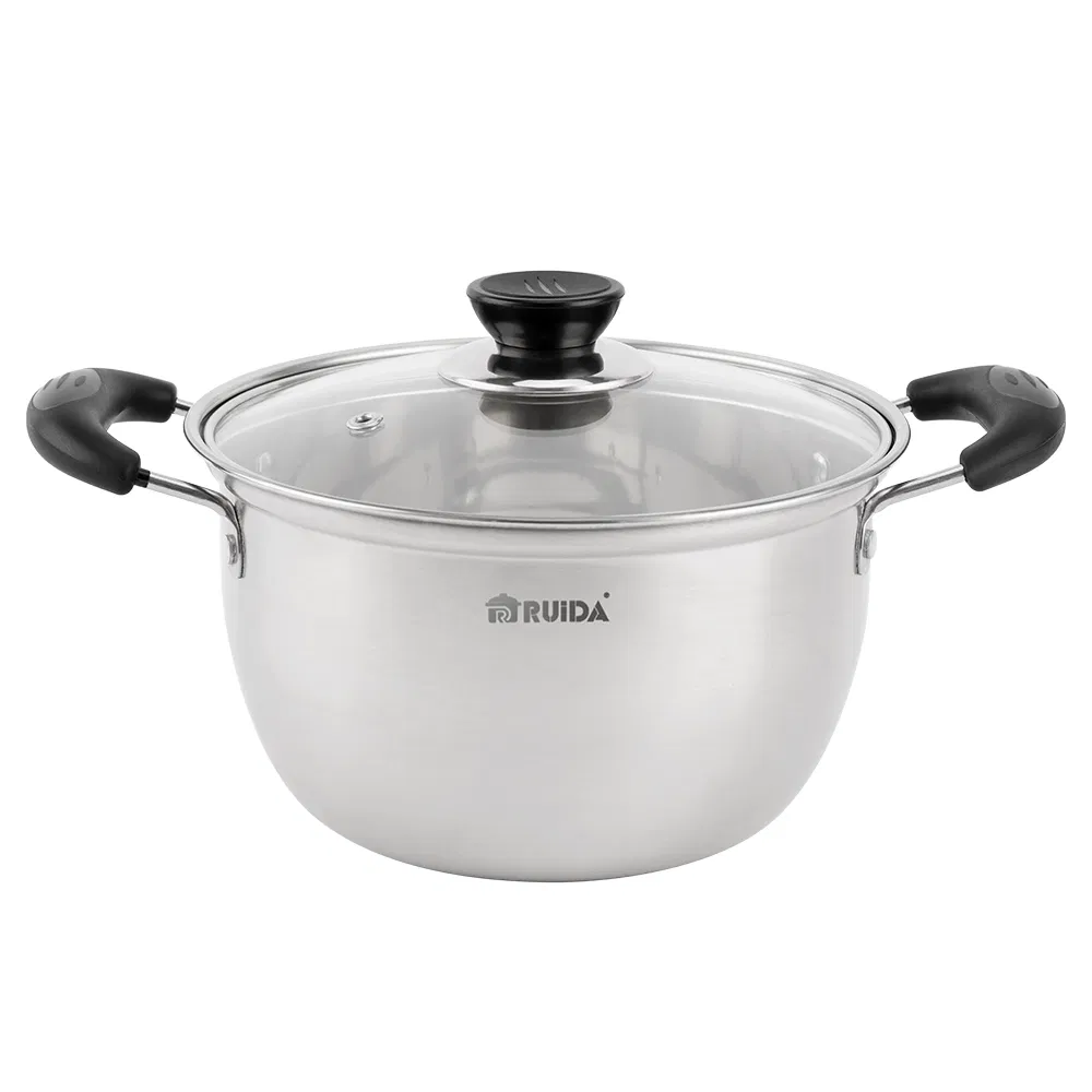 Wholesale Kitchenware 8PCS Non-Stick Cooking Pots Stainless Steel Cookware