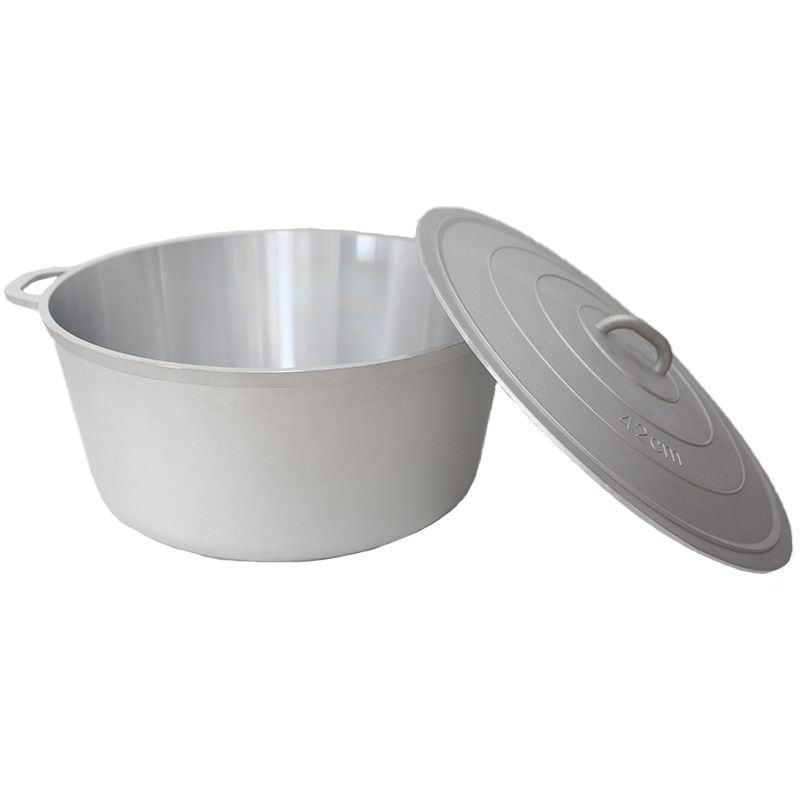 Wholesale Cast Aluminum Cookware Pot Thick Body Scratch Resistant Even Heat Distribution Aluminum Pot