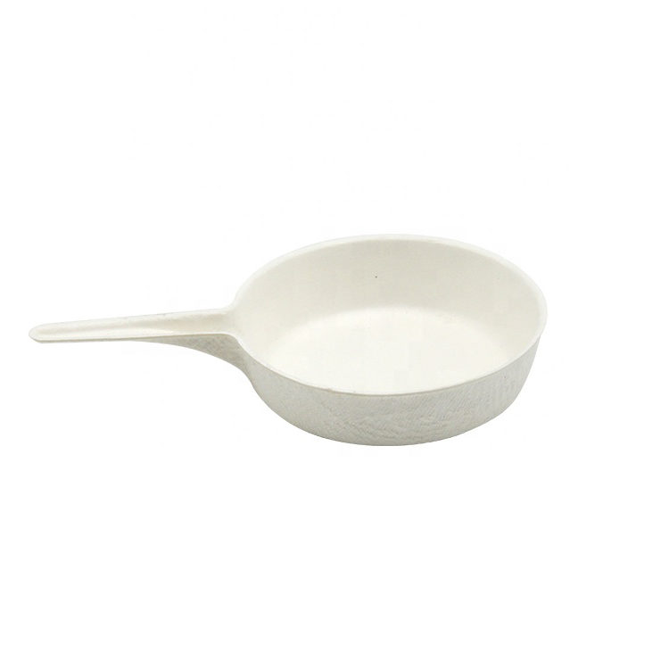 Biodegradable Disposable Fingerfood Sugarcane Padella Sottilissima Mini Shallow PanTasting Dish Talerzyk Z Trzciny Cukrowej