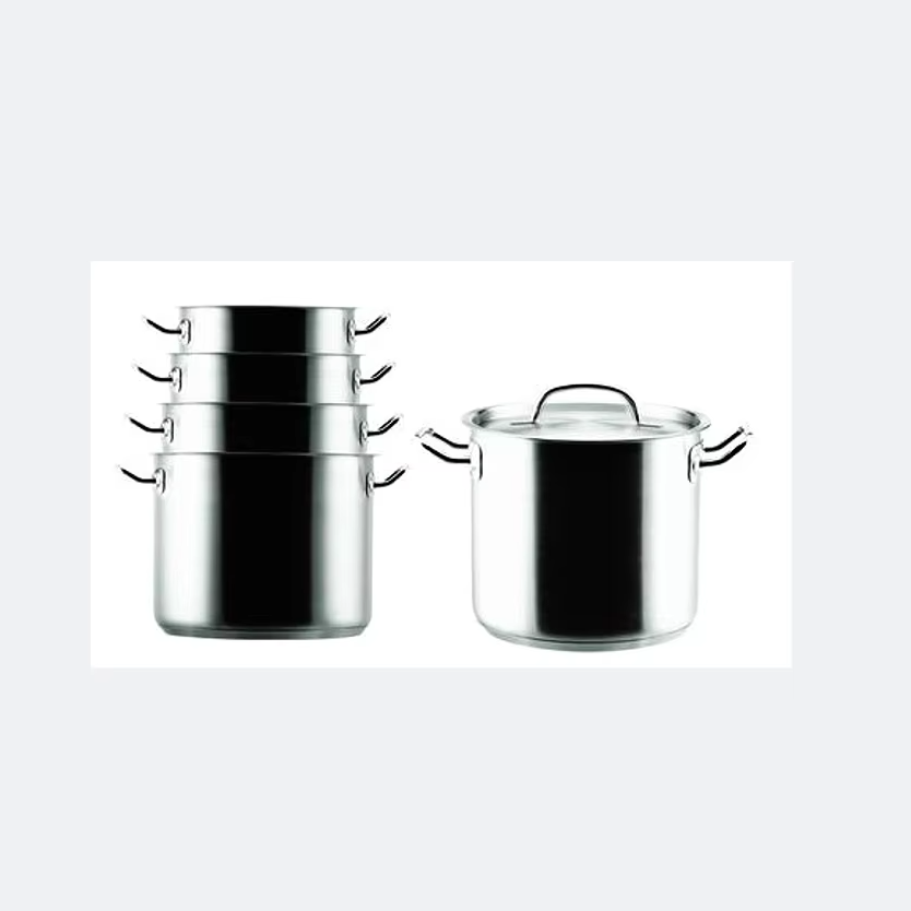 Stainless Steel Stockpot Induction Large Pot with SS Lid