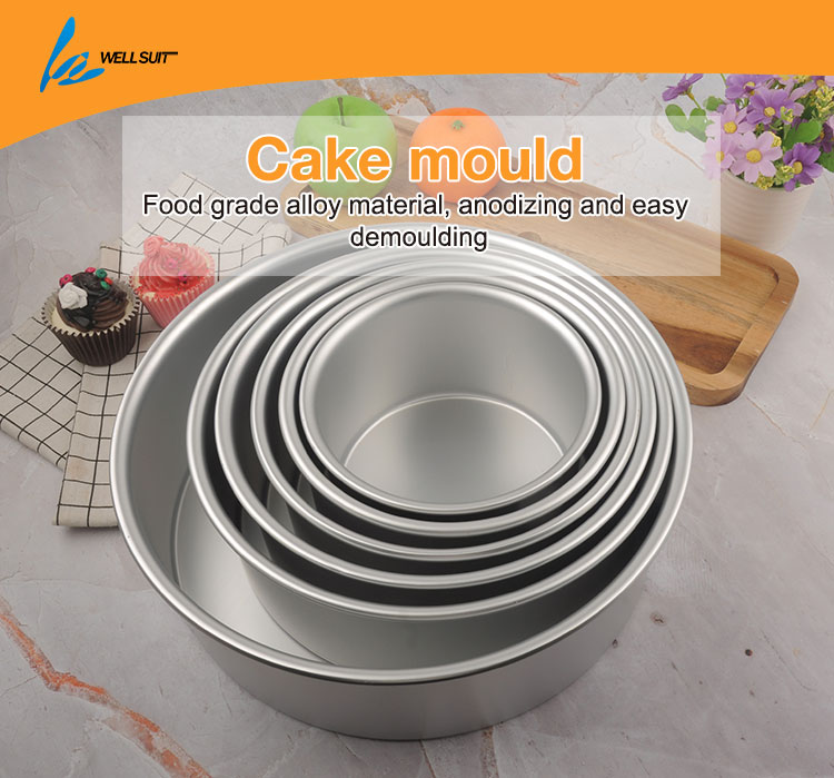 Hot Sales Professional Round Cake Pan Bakeware Baking Tray Set Baking Tool,cake Tools Moulds Stainless Steel Kitchen All-season