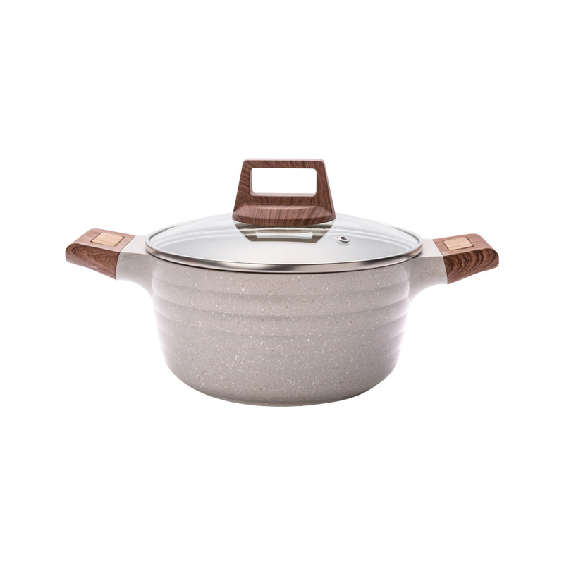 New 2022 Factory Price Long Lasting Stockpot Non Stick Aluminium Kitchen Sauce Pan