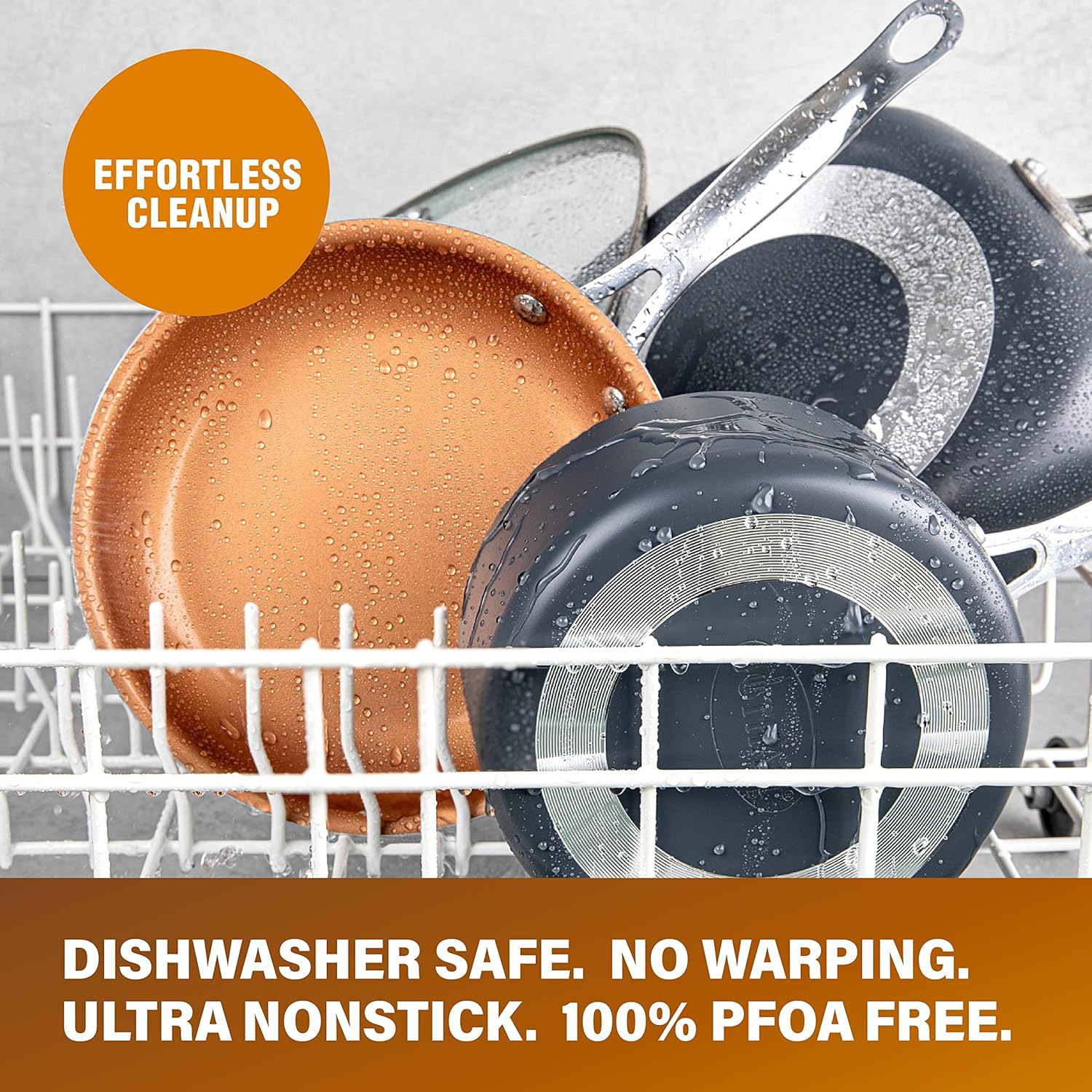Wholesale Classic 3Pcs Non-Stick Ceramic Aluminum Cookware Set with Stainless Steel Handle Healthy &amp; Durable No PFAS &amp; PFOA