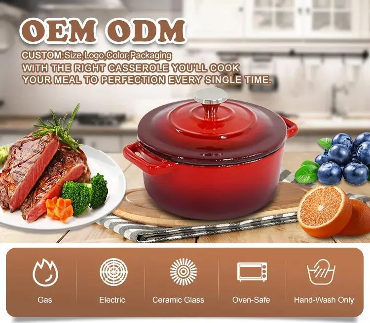 Premium Enamel Cast Iron Cook Pot