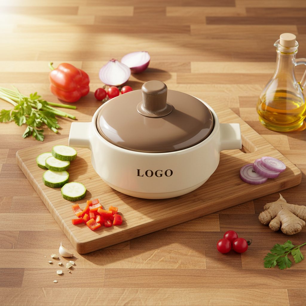 MCODU Household Cookware Heat Resistant Anti-Dry-Burning Dishwasher Safe Large Capacity Cute Ceramic Non-Stick Gas Soup Pot
