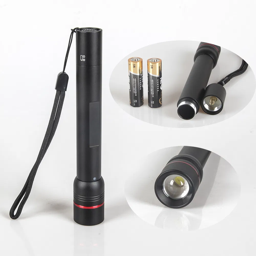 Yichen 250 Lumen AA Battery Operated Zoomable Aluminum Alloy LED Flashlight