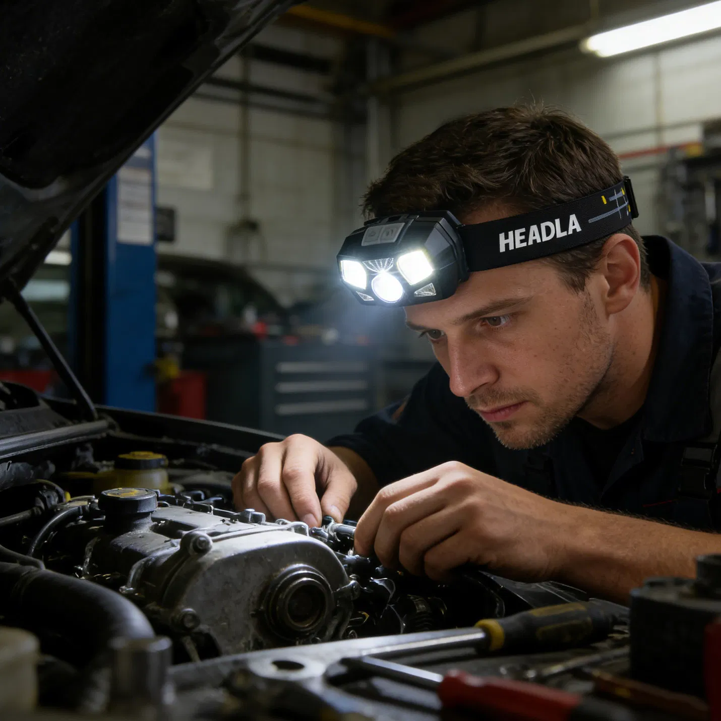 LED Flashlight with USB Rechargeable Battery and Motion Sensor Technology