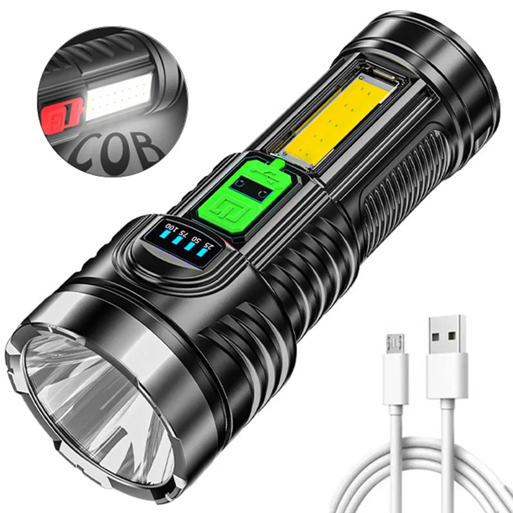 Powerful Rechargeable LED Flashlights Torch Flashlight Waterproof