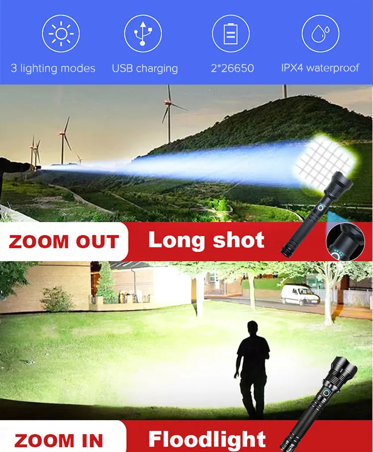 Tactical Flashlight Size