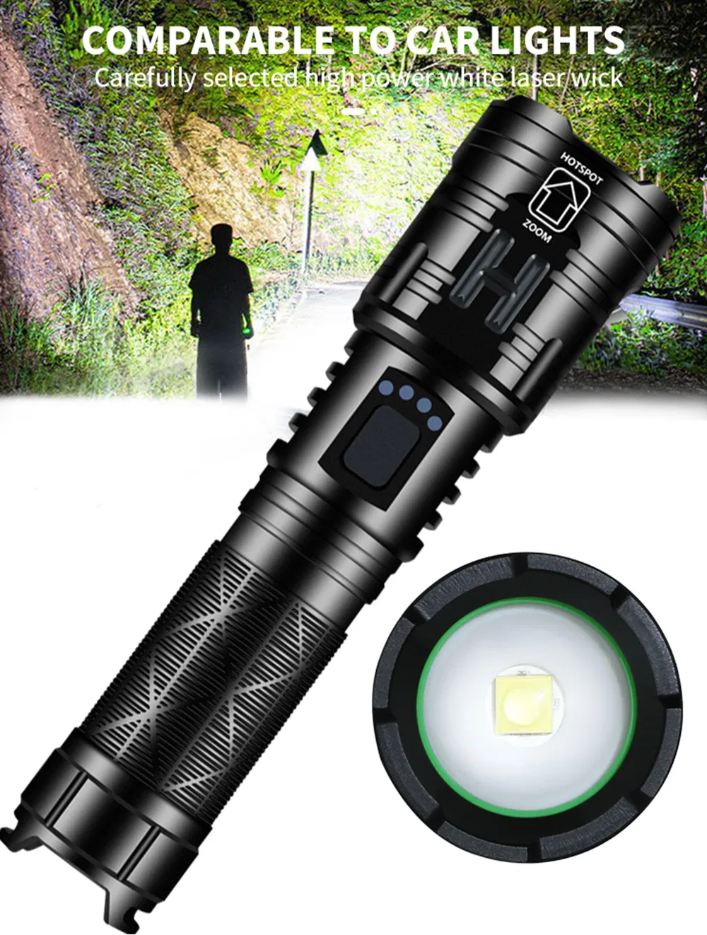 LED Flashlight Detail 1