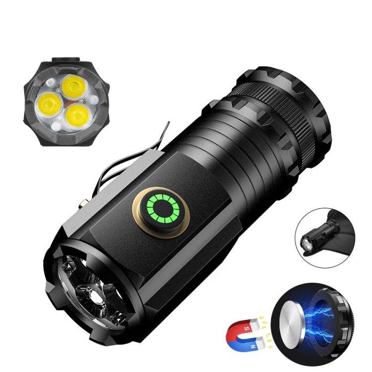 Super Bright USB Taschenlampe Linternas LED Alta Potencia Tactical EDC Powerful Magnet LED Rechargeable Small Mini Flashlight