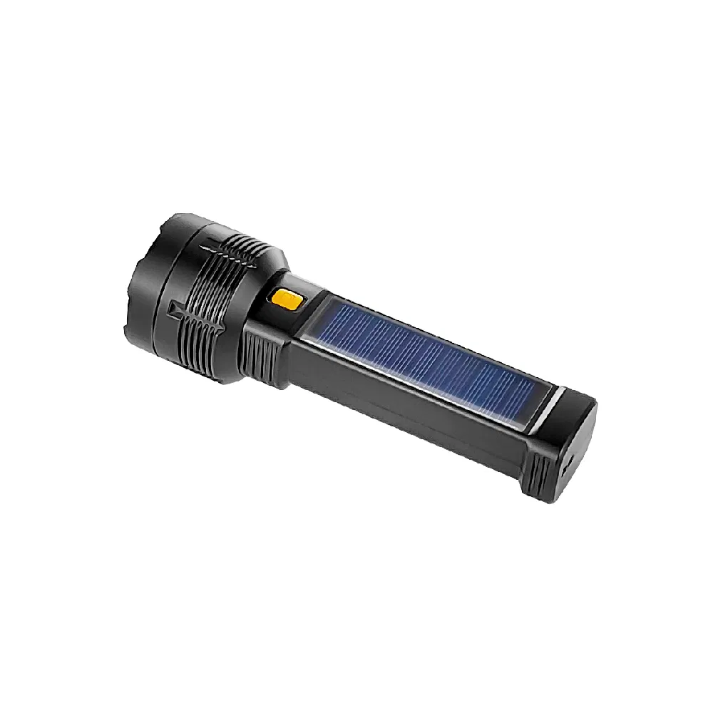 Life Gear Best LED Solar Powered Brightest Flashlight Strongest Rechargeable Super Bright Highest Lumen Lantern Flashlight