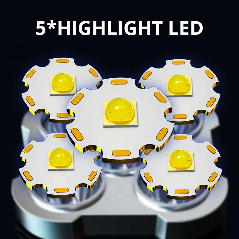 LED Rechargeable USB Torch Mini Small Light Super Bright Handheld Tiny Portable Pocket Flashlight with COB Side