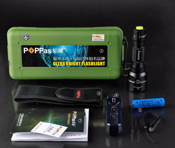 C8 1200lm 10W CREE T6 Waterproof High Brightness LED Flashlight