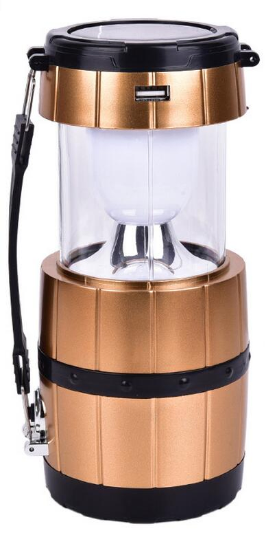 Solar-Powered Wine Barrel Flashlight