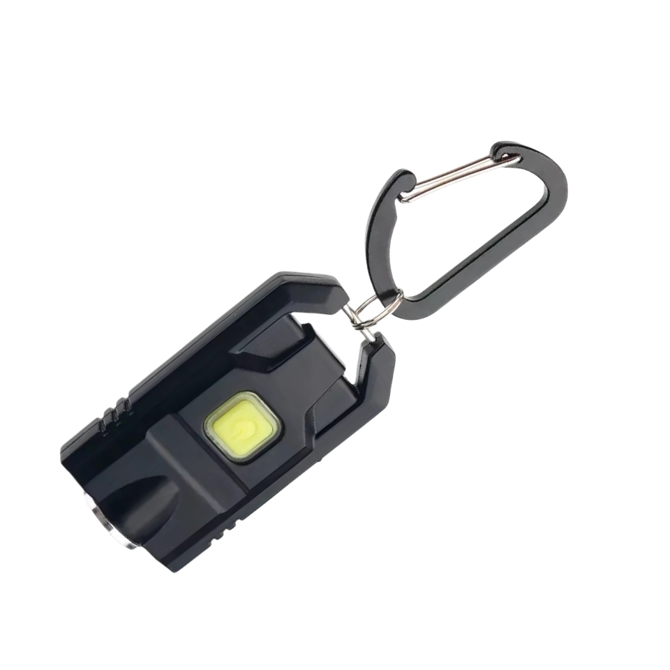 500 Lumens Portable LED Flashlight with USB Rechargeable Keychain Design