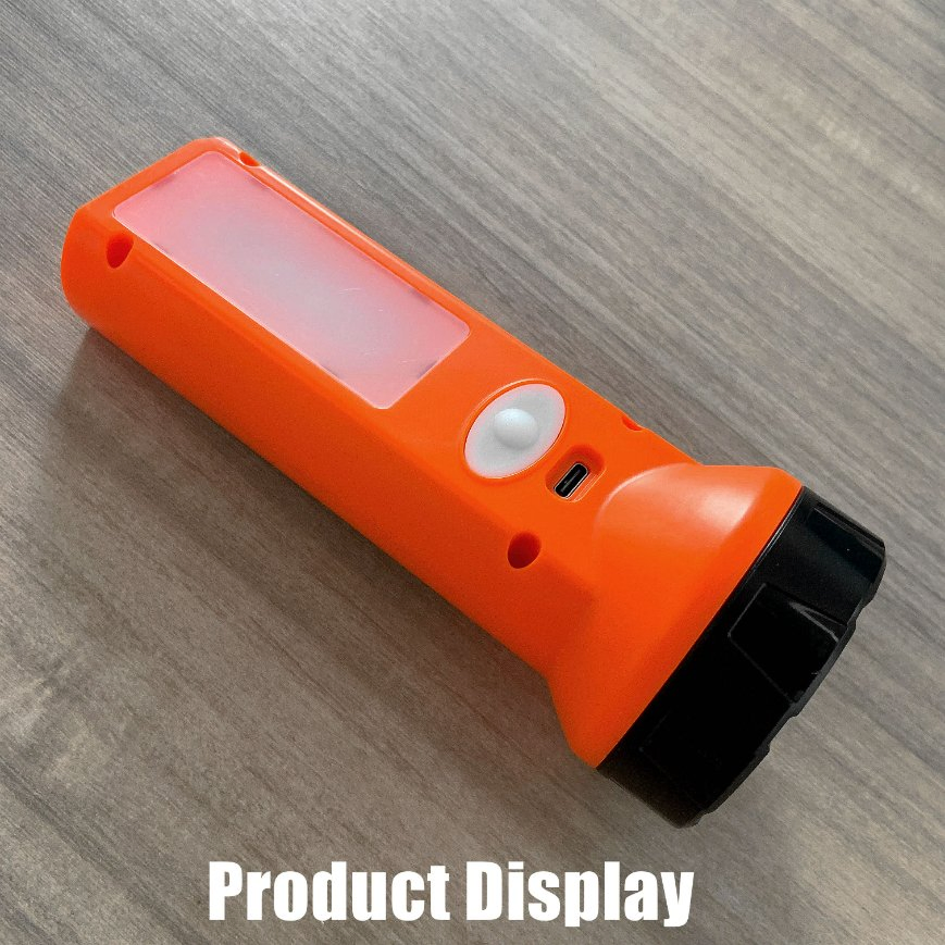 High Bright LED Solar Powered Torch Flashlight with Solar Panel