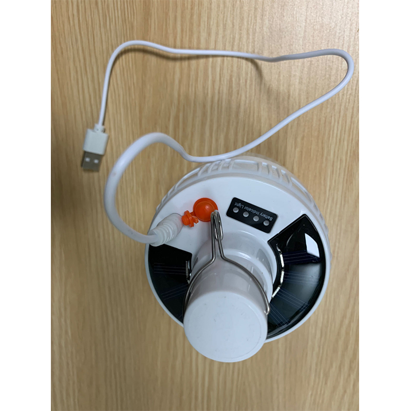 Solar Emergency Night Market Lamp, Outdoor Camping BBQ Hanging Night Lighting, Solar /City Grid Charging Dimmable Portable Rechargeable LED Bulb