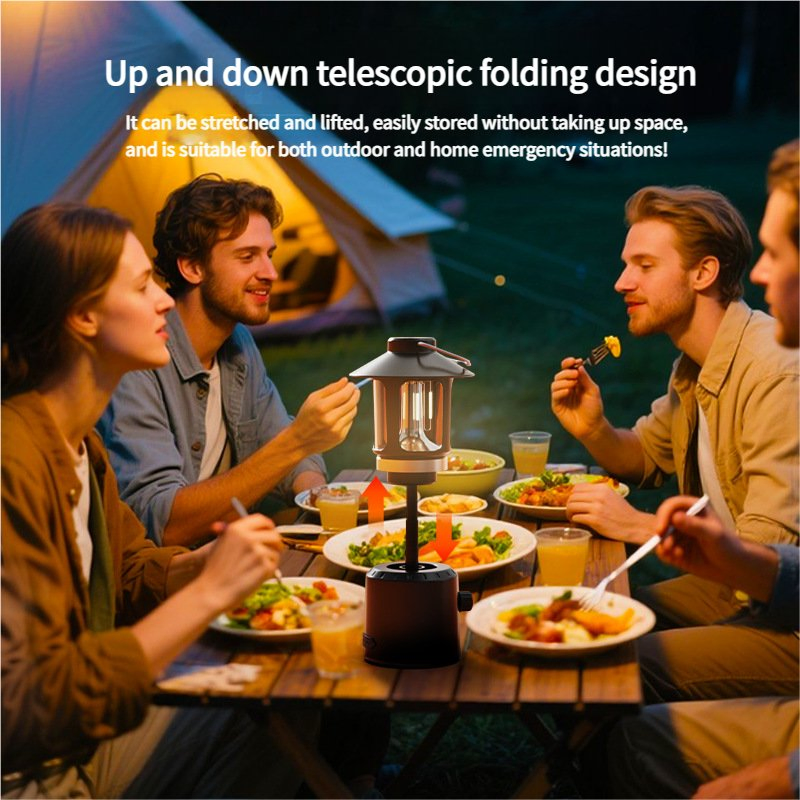 Waterproof Camping Light Portable Retro LED Lantern for Outdoor &amp; Garden