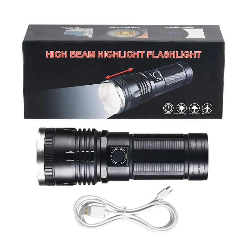 White Laser LED Flashlight View 2