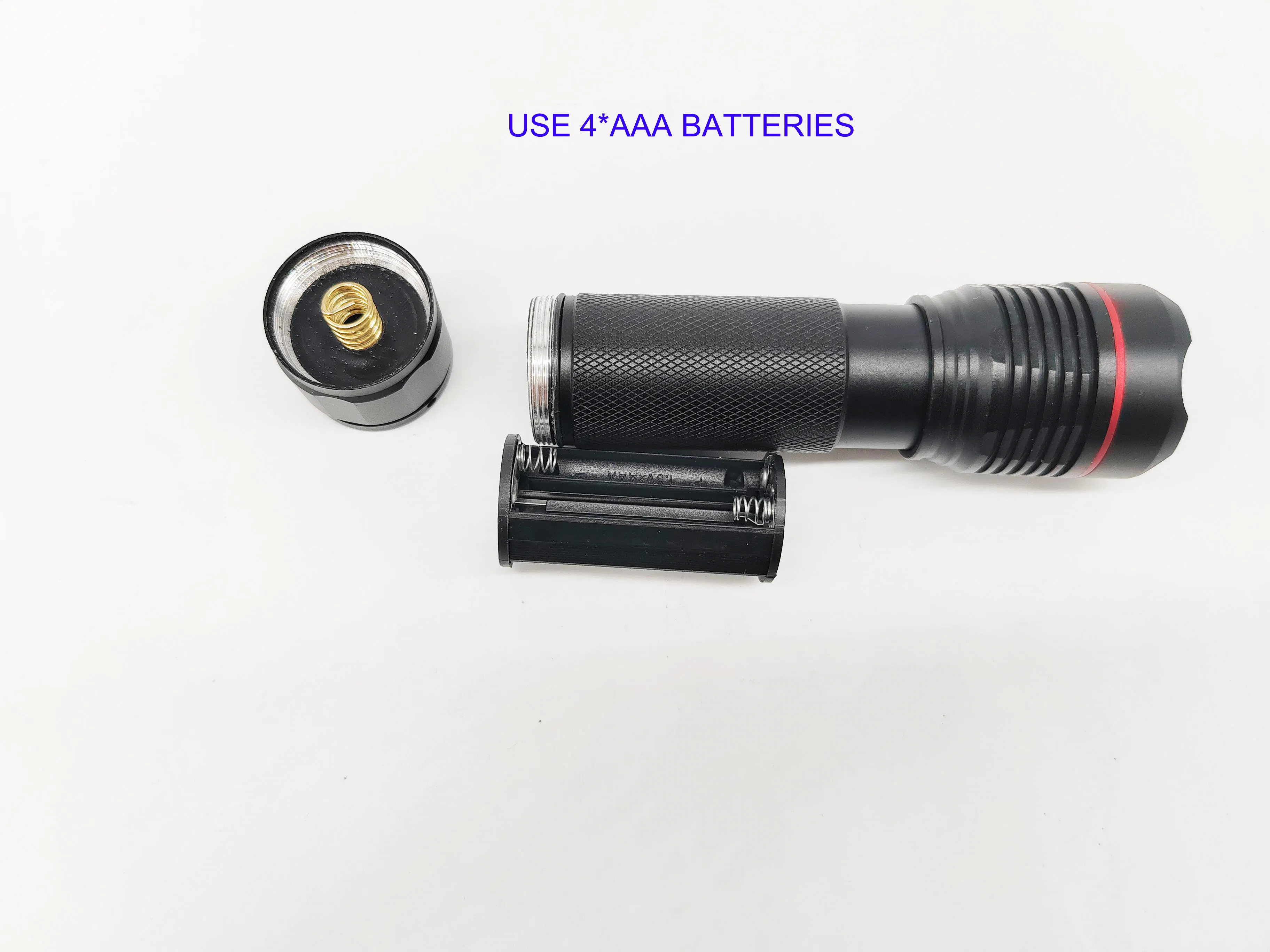 Ultra Bright Waterproof Tactical Aluminum Flashlight with Zoom