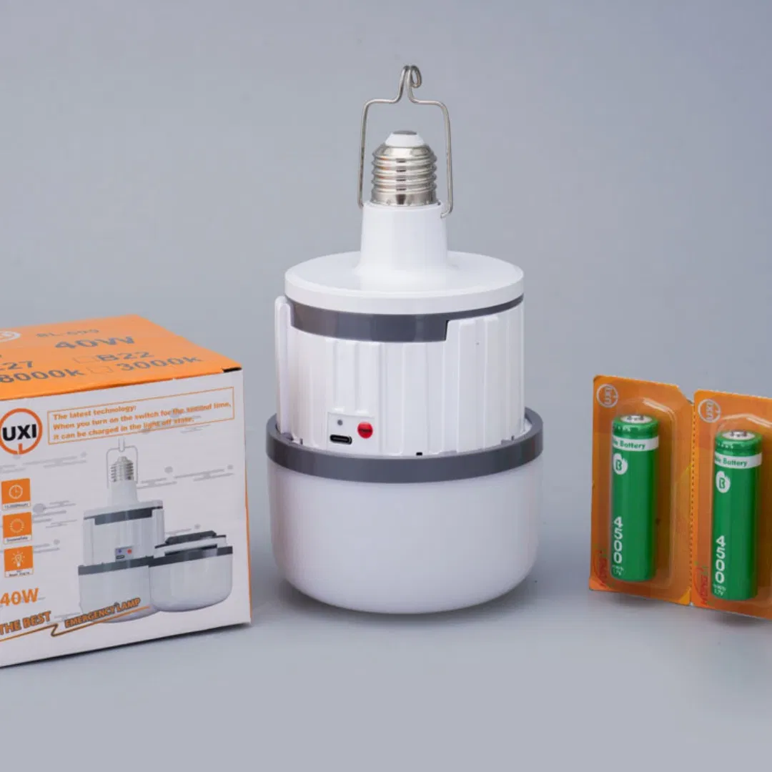 Rechargeable LED Emergency Lighting Bulb with Built-in Battery for Portable Outdoor Use
