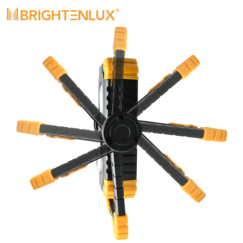 Brightenlux 1000lm USB Rechargeable 7inch LED Working Lights Foldable Multifunctional LED New COB Portable Work Lights with Stand