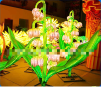 Vibrant LED Flower Lanterns for Chinese Outdoor Festival Celebrations