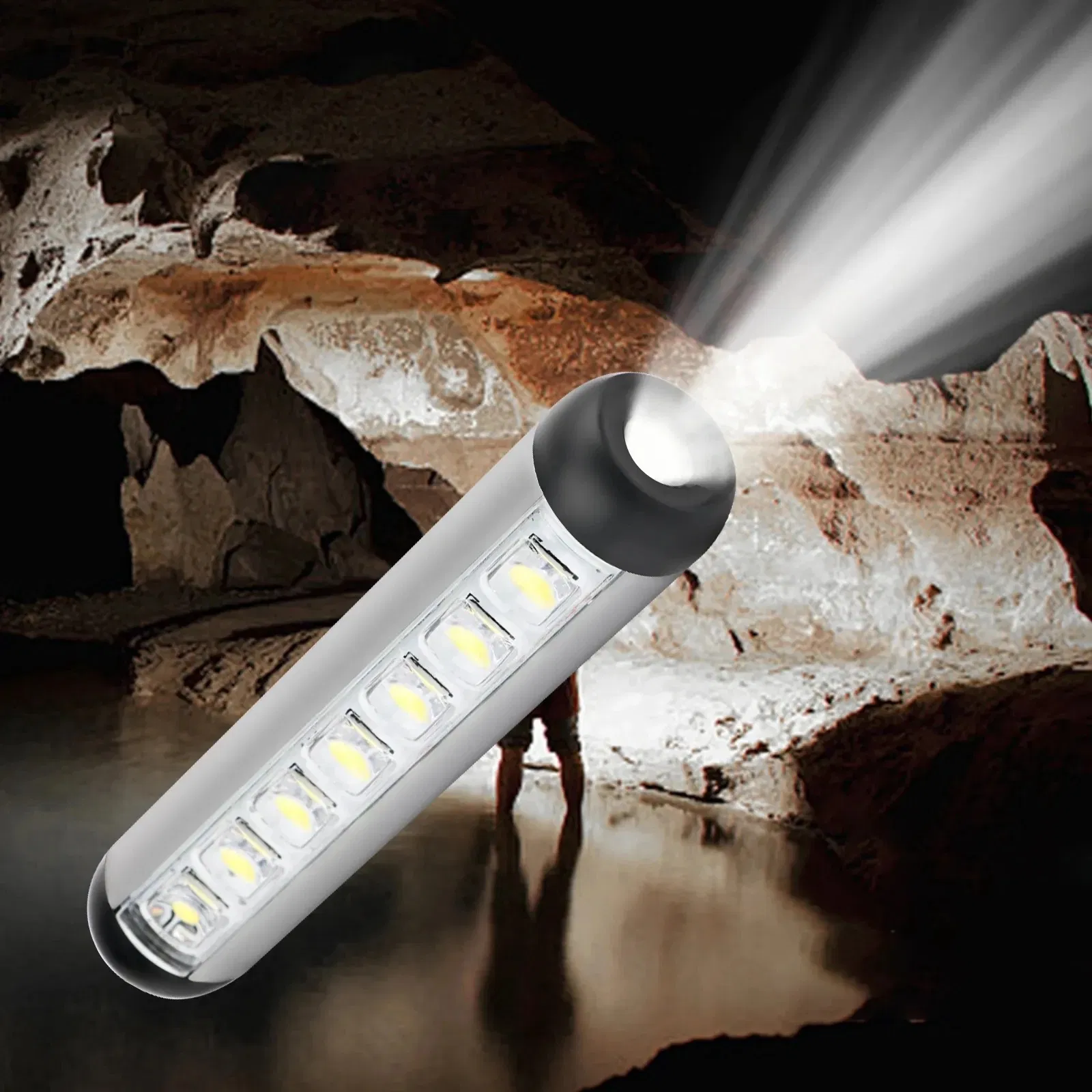 XPE+7 * COB Work Light Type-C Charging Portable Medical Light Aluminum Alloy Multifunctional Flashlight