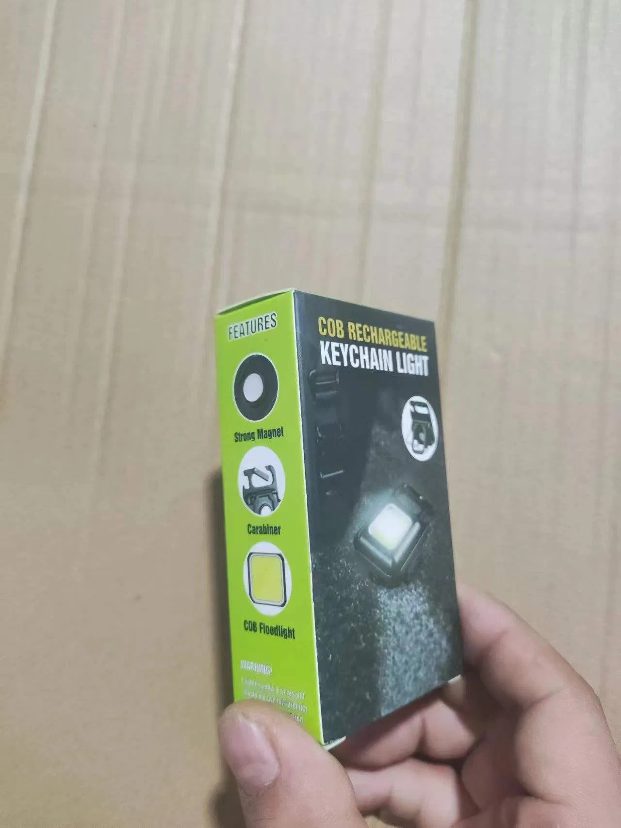 Multifunctional Mini Keychain Light Highlight COB Work Light Portable USB Maintenance Light Emergency Outdoor Camping Light