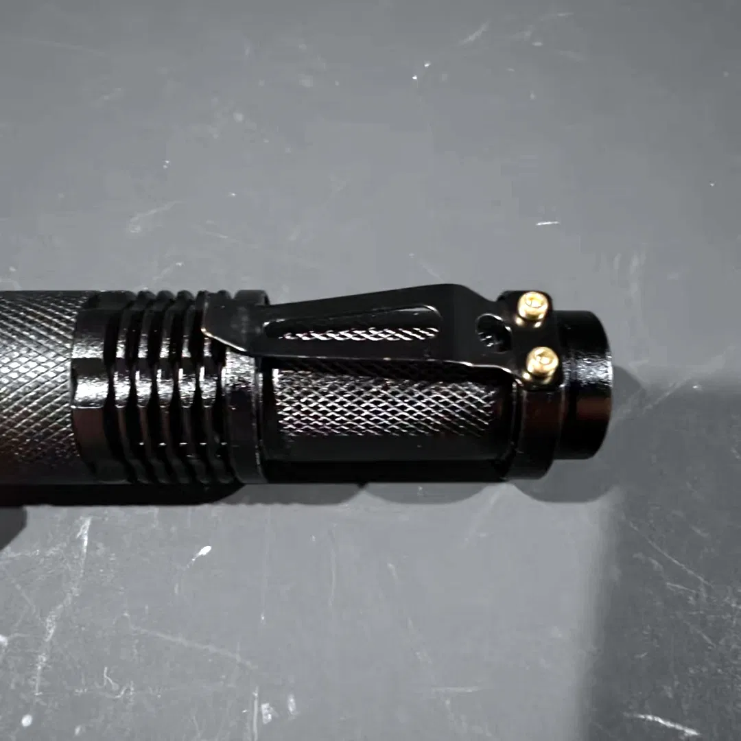 Aluminium Shell AA Battery Operated Small Mini LED Zoomable Handheld Flashlights