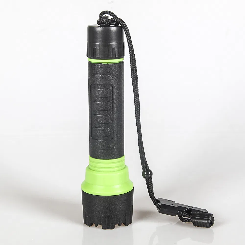 Yichen 2AA Emergency Relief Waterproof LED Flashlight with Survival Whistle
