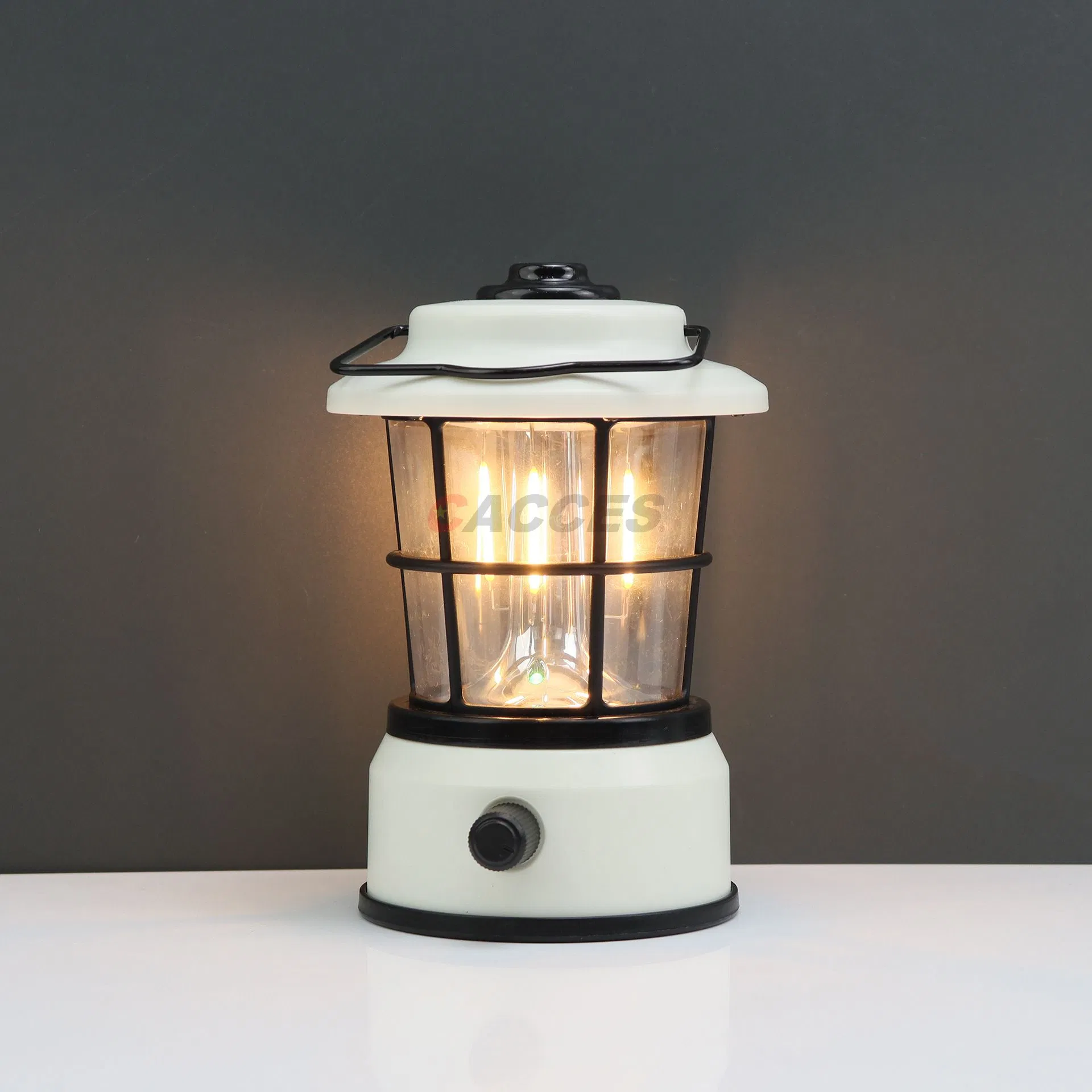 Popular Outdoor Camping Essentials Portable Atmosphere Lamp Rechargeable Adjustable Light Source Retro LED Lantern