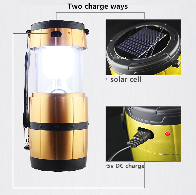 Solar-Powered Wine Barrel Flashlight