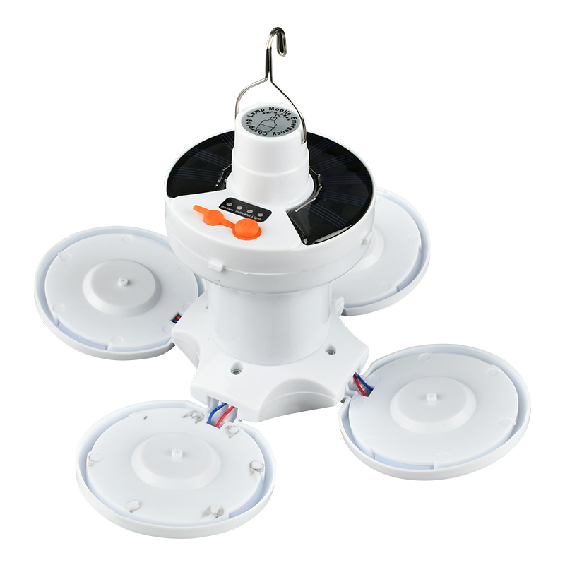 Brightenlux Factory Direct Supply 5 Light Modes Rechargeable LED Solar Portable Camping Lamp with Power Bank