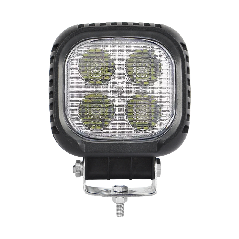 5inch 40W Square Spot Flood Forklift LED Headlamp, Excavator Tractor Harvester Roof Work Light, Car 4X4 Truck Boat Ship Vessel Auxiliary Driving Lamp