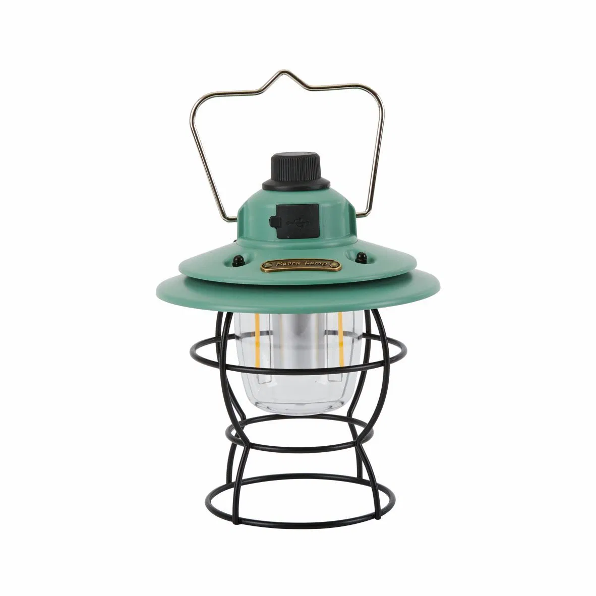 Portable Warm Light Tent Horse Lamp Multi-Functional Circuitry Design Rechargeable Retro Outdoor LED Lighting Camping Lantern