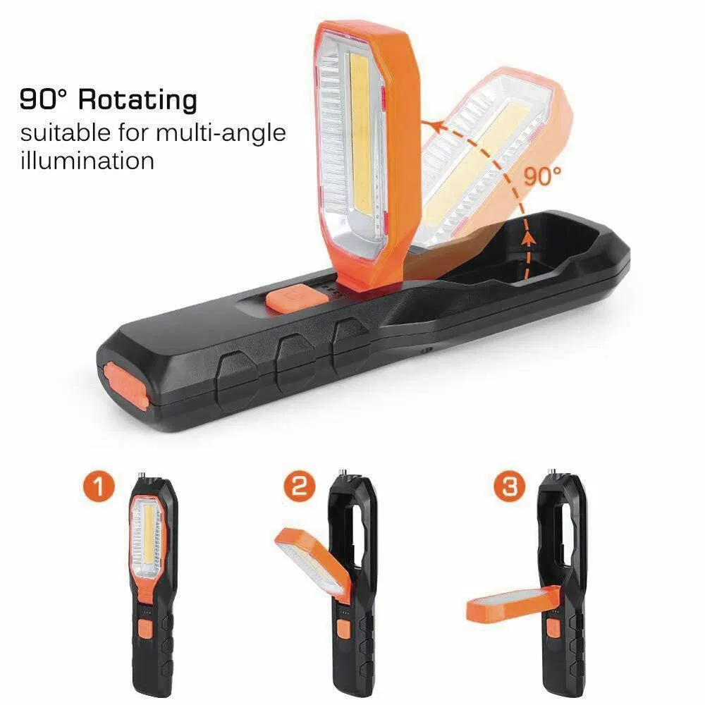 Multifunctional Hand Torch Inspection Lamps Adjustable COB LED Work Light with magnet
