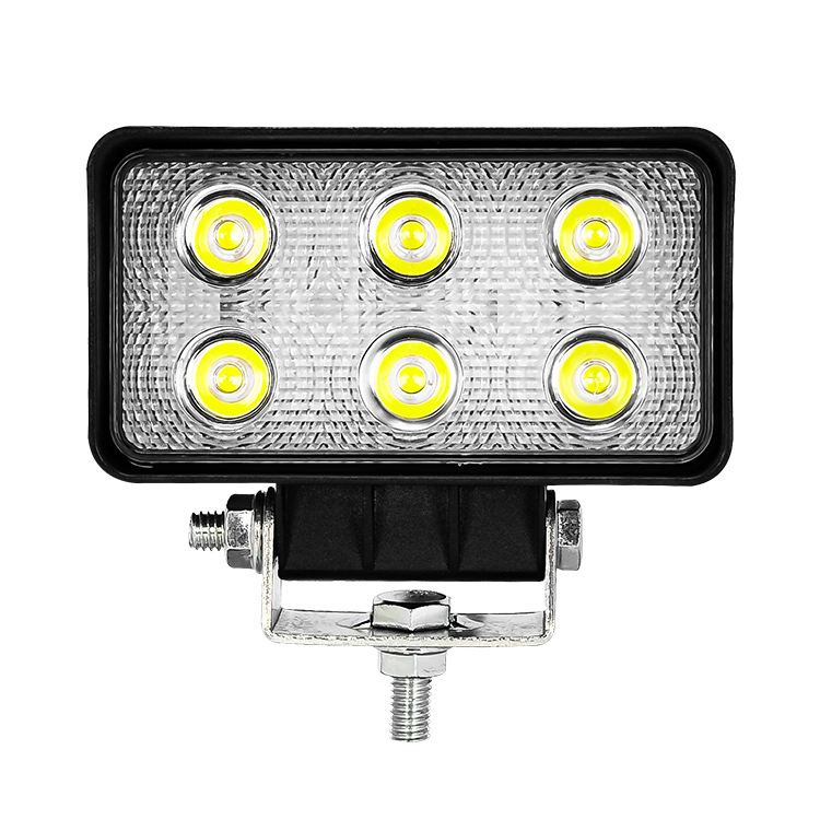 Car LED Worklight Spot Beam White Super Bright Driving Lights Car Vehicle 6 LEDs Headlamp for off-Road Truck Motorcycles