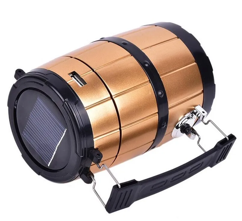 Solar-Powered Wine Barrel Flashlight 2
