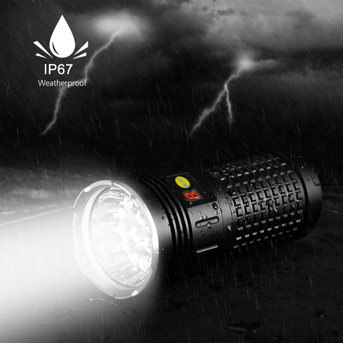 Super Bright 15000 Lumens Linternas 18* T6 Taschenlampe Waterproof Torch Light USB Rechargeable Powerful LED Flashlight