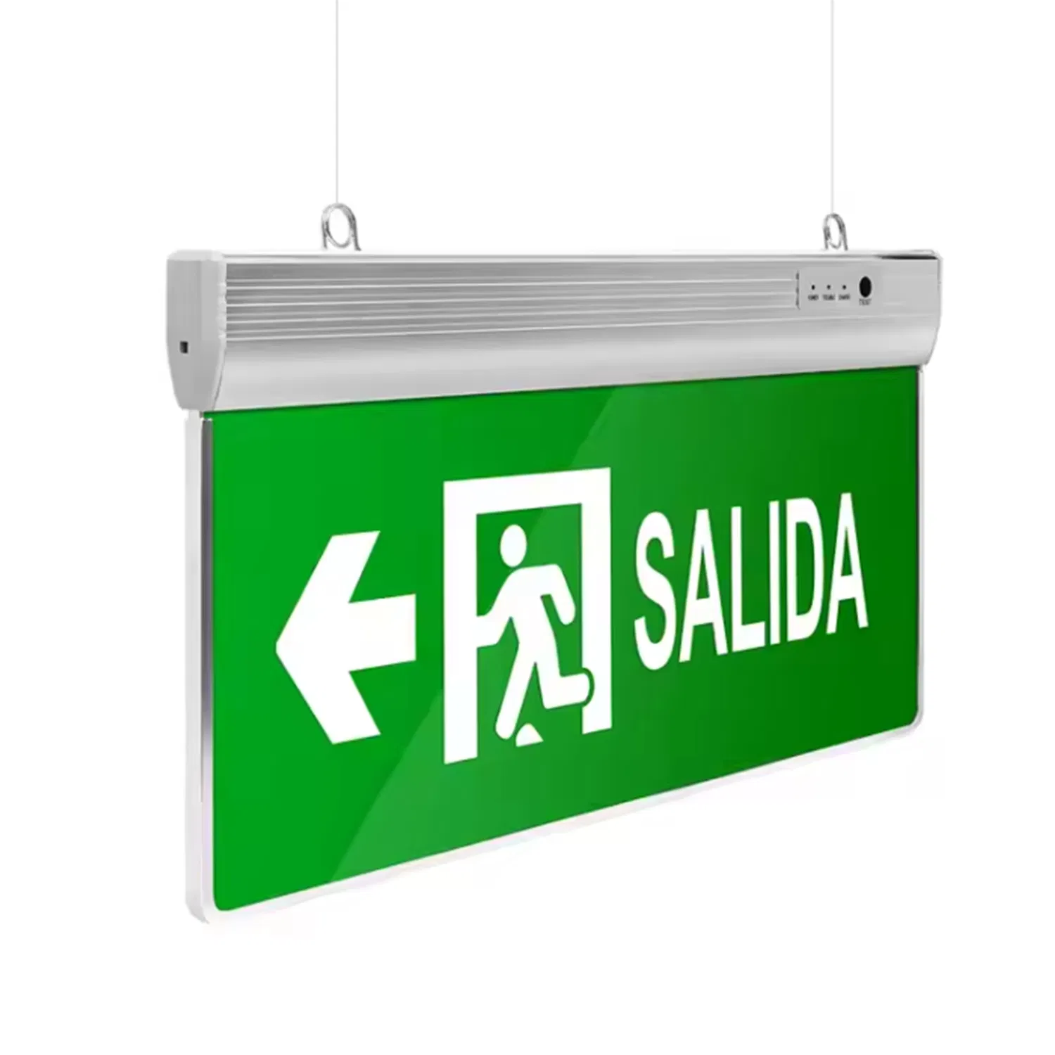 Aluminium Profile Double Sides Suspended Emergency LED Lighting Exit Sign